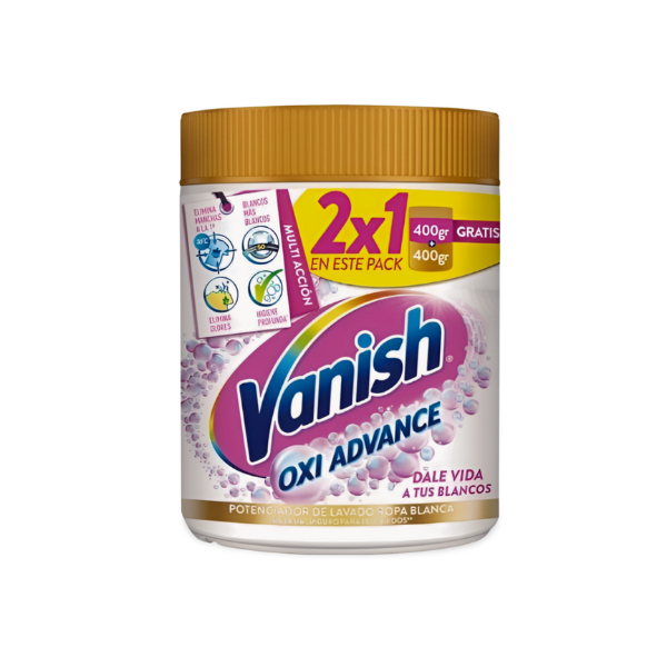 Imagen de anish Oxi Advance quitamanchas en polvo Ropa Blanca 400gr + 400gr